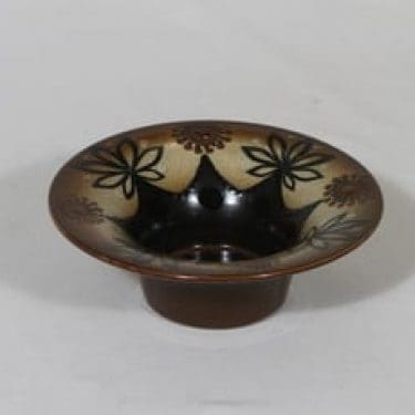 Arabia HLA 121 kulho, käsinmaalattu, suunnittelija Hilkka-Liisa Ahola, käsinmaalattu, pieni, signeerattu