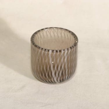 Riihimäen lasi Tohveli taide-esine, signeerattu, suunnittelija Nanny Still, signeerattu, pieni, filigran