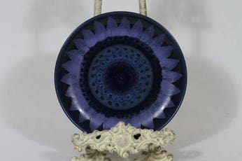 Arabia Kuutamo plate, hand-painted, designer Hilkka-Liisa Ahola, hand-painted, small, signed