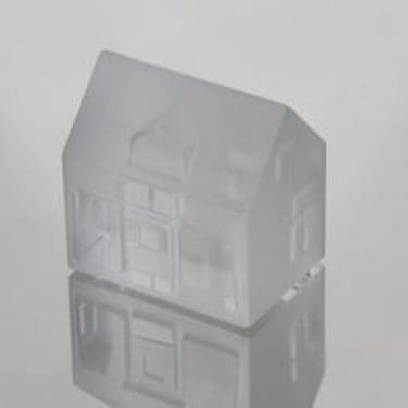 Iittala Iittalan kylä koriste-esine, Hakalan talo, suunnittelija Jorma Vennola, Hakalan talo, signeerattu, numeroitu