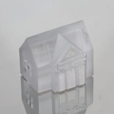 Iittala Iittalan kylä koriste-esine, Palatsini, suunnittelija Jorma Vennola, Palatsini, signeerattu, numeroitu