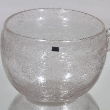 Nuutajärvi Iglu kulho, kirkas, suunnittelija Oiva Toikka, suuri