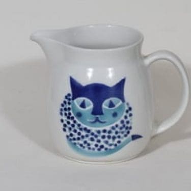 Arabia Kissa kaadin, 1.5 l, suunnittelija Gunvor Olin-Grönqvist, 1.5 l, kissa-aihe, retro