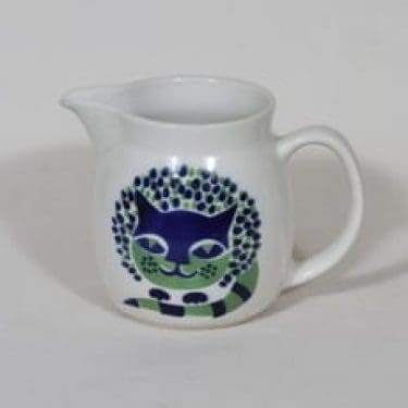 Arabia Kissa kaadin, 1 l, suunnittelija Gunvor Olin-Grönqvist, 1 l, kissa-aihe, retro