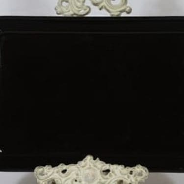 Arabia Kilta vati, musta lasite, suunnittelija Kaj Franck,