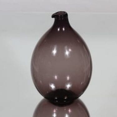 Iittala i-401 Lintupullo koristepullo, i-väri, suunnittelija Timo Sarpaneva, i-väri, pyöreä, signeerattu