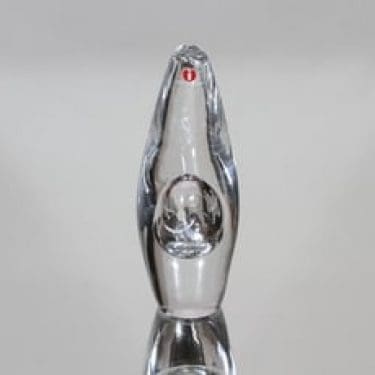 Iittala Orkidea taide-esine, signeerattu, suunnittelija Timo Sarpaneva, signeerattu, pieni