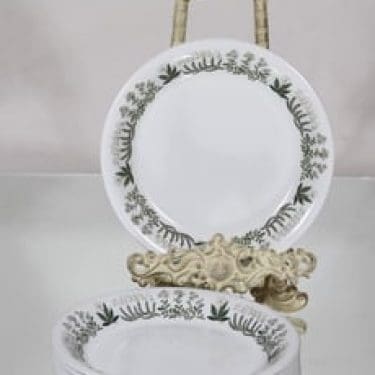 Arabia Polaris lautaset, pieni, 6 kpl, suunnittelija Raija Uosikkinen, pieni