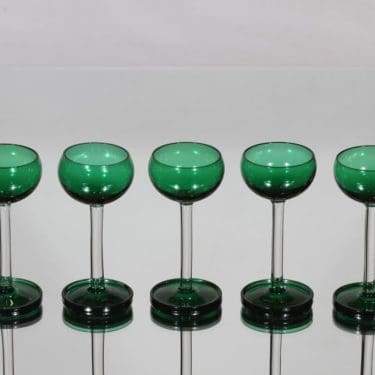 Riihimäen lasi Harlekiini liköörilasit, 3 cl, 5 kpl, suunnittelija Nanny Still, 3 cl, pieni