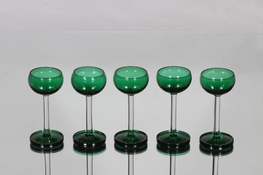 Riihimäen lasi Harlekiini liköörilasit, 3 cl, 5 kpl, suunnittelija Nanny Still, 3 cl, pieni