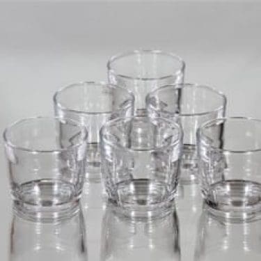 Nuutajärvi Prisma lasit, 10 cl, 6 kpl, suunnittelija Kaj Franck, 10 cl