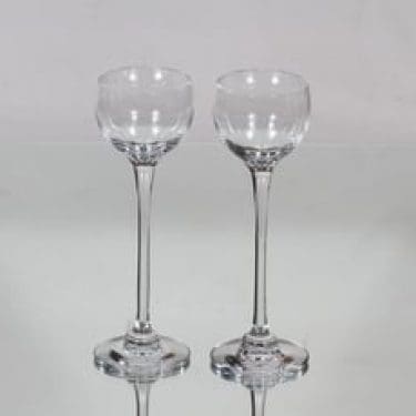 Nuutajärvi Aurora lasit, 7 cl, 2 kpl, suunnittelija Heikki Orvola, 7 cl