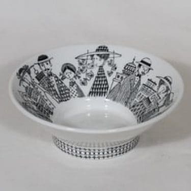 Arabia Emilia malja, suunnittelija Raija Uosikkinen, pieni, kuparipainokoriste