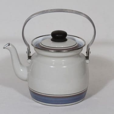 Finel kahvipannu, suunnittelija Inkeri Leivo, pieni, raitakoriste