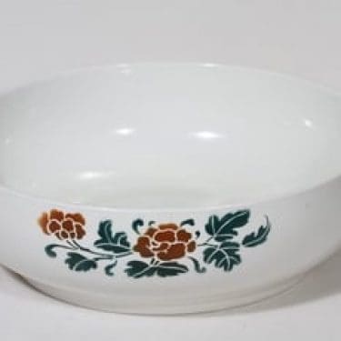 Arabia Keltaruusu pesuvati, suunnittelija , puhalluskoriste, ruusuaihe