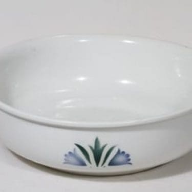 Arabia Sinikello pesuvati, suunnittelija , puhalluskoriste, kukka-aihe