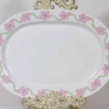 Arabia Villiruusu vati, suunnittelija Laila Hakala, serikuva, retro