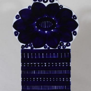 Arabia Valencia talouslevy, käsinmaalattu, suunnittelija Ulla Procope, käsinmaalattu, suuri, signeerattu