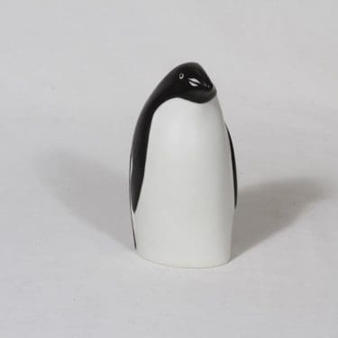 Arabia eläinfiguuri, pingviini, suunnittelija Lillemor Mannerheim-Klingspor, pingviini, signeerattu