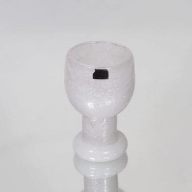 Nuutajärvi Iglu pikari, signeerattu, suunnittelija Oiva Toikka, signeerattu, pieni