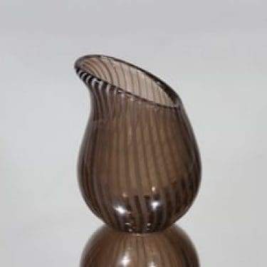 Riihimäen lasi Kieli taidelasi, signeerattu, suunnittelija Nanny Still, signeerattu, pieni, filigraani