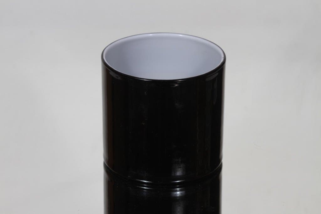 Riihimäen lasi Black and white maljakko, musta, suunnittelija Nanny Still,