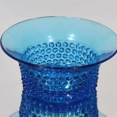 Nuutajärvi Näppyläkulho kulho, turkoosi, suunnittelija Saara Hopea,