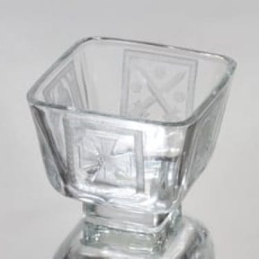 Riihimäen lasi Motti-malja kulho, kirkas, suunnittelija Arttu Brummer,