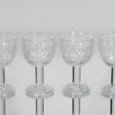 Nuutajärvi Rosita viinilasit, 18 cl, 4 kpl, suunnittelija Kerttu Nurminen, 18 cl