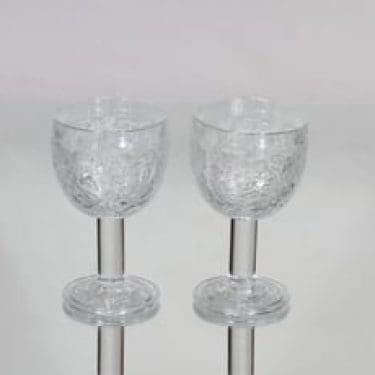 Nuutajärvi Rosita viinilasit, 18 cl, 2 kpl, suunnittelija Kerttu Nurminen, 18 cl