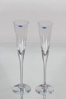 Nuutajärvi Aurora kuohuviinilasit, 10 cl, 2 kpl, suunnittelija Heikki Orvola, 10 cl