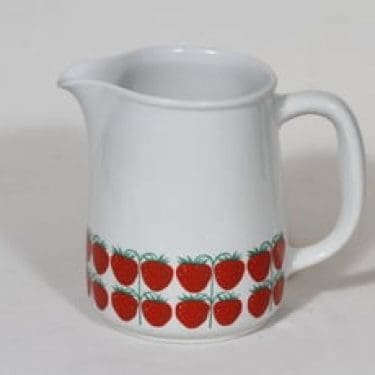 Arabia Pomona kaadin, 1 l, suunnittelija Raija Uosikkinen, 1 l, mansikka, serikuva, retro