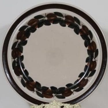 Arabia Ruija vati, käsinmaalattu, suunnittelija Raija Uosikkinen, käsinmaalattu, suuri, kukka-aihe