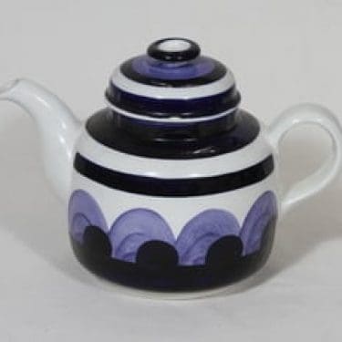 Arabia Paju teekaadin, käsinmaalattu, suunnittelija Anja Jaatinen, käsinmaalattu, signeerattu