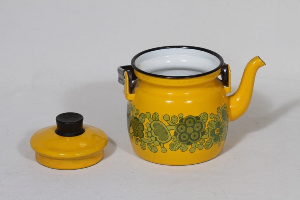 Finel Primavera kahvipannu, 0.6 l, suunnittelija Raija Uosikkinen, 0.6 l, pieni, serikuva, retro kuva 2