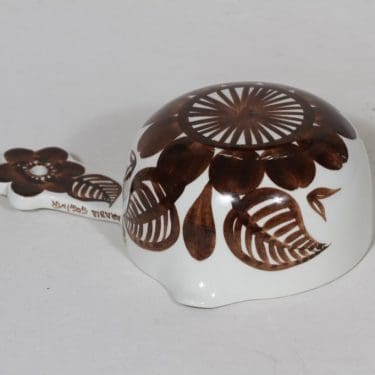 Arabia Köökki kauha, käsinmaalattu, suunnittelija Gunvor Olin-Grönqvist, käsinmaalattu, signeerattu