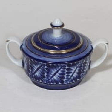 Arabia nimetön koriste sokerikko, käsinmaalattu, suunnittelija , käsinmaalattu