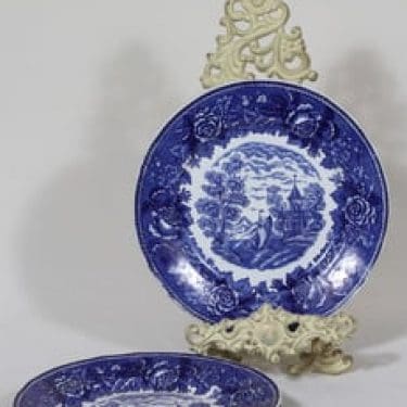 Arabia Maisema lautaset, matala, 5 kpl, suunnittelija , matala, serikuva