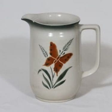 Arabia kaadin, 1.5 l, suunnittelija Thure Öberg, 1.5 l, suuri, puhalluskoriste, perhosaihe