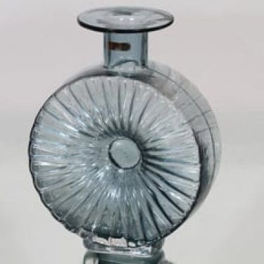 Riihimäen lasi Aurinkopullo koristepullo, koko 3/4, suunnittelija Helena Tynell, koko 3/4