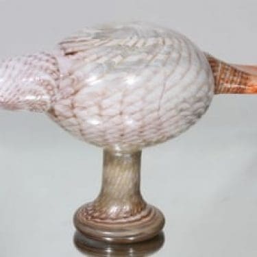 Nuutajärvi koristelintu, Pale Male, suunnittelija Oiva Toikka, Pale Male, suuri, signeerattu, numeroitu