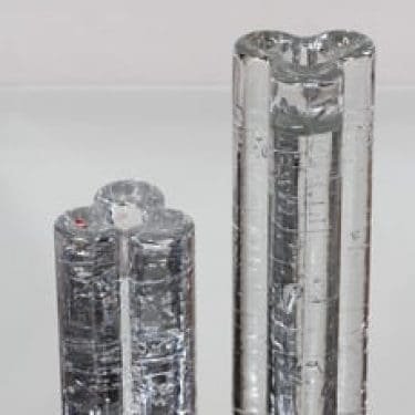 Iittala Arkipelago kynttilänjalat, eri kokoja, 2 kpl, suunnittelija Timo Sarpaneva, eri kokoja, massiivinen