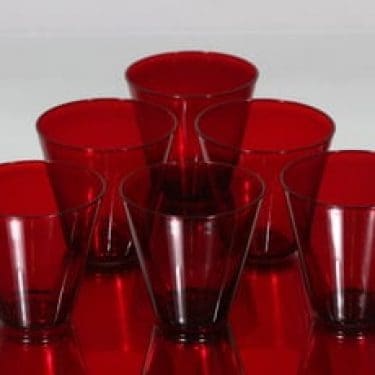 Nuutajärvi Kartio lasit, 18 cl, 6 kpl, suunnittelija Kaj Franck, 18 cl