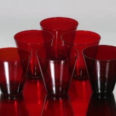 Nuutajärvi Kartio lasit, 18 cl, 6 kpl, suunnittelija Kaj Franck, 18 cl