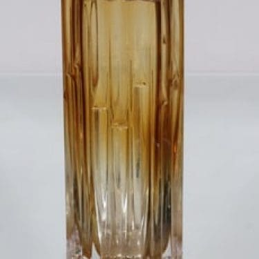 Humppila Mesiurut maljakko, amber, suunnittelija Tauno Wirkkala,