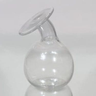 Nuutajärvi koristepullo, signeerattu, suunnittelija Heikki Orvola, signeerattu