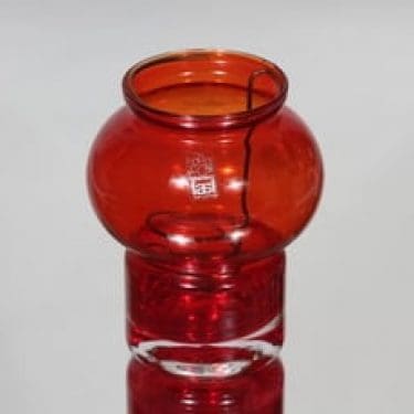 Riihimäen lasi Välkky tuikkulyhty, punainen, suunnittelija Tamara Aladin, pieni