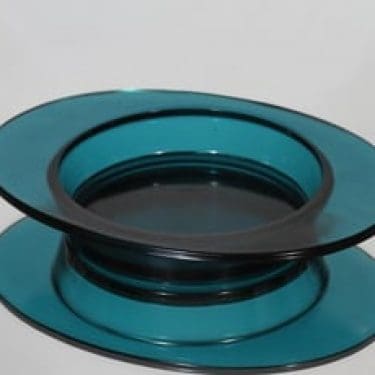 Nuutajärvi 6605 tuhka-astia, turkoosi, suunnittelija Saara Hopea,