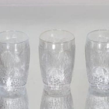 Nuutajärvi Pioni lasit, 20 cl, 3 kpl, suunnittelija Oiva Toikka, 20 cl
