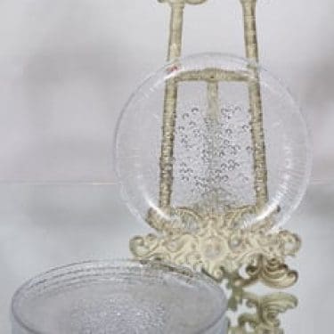 Iittala Ultima Thule lautaset, kirkas, 6 kpl, suunnittelija Tapio Wirkkala, pieni